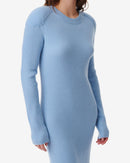 Robe Longue En Cachemire Liette - Light Blue