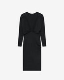 Robe Midi À Épaulettes Nicoa - Black