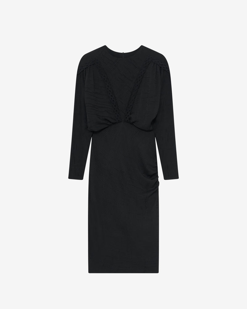 Robe Midi À Épaulettes Nicoa - Black