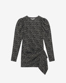 Robe Manches Bouffantes Odyle - Black/Ecru