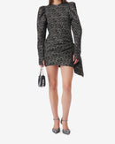 Robe Manches Bouffantes Odyle - Black/Ecru