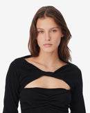 Robe Courte À Plis Soa - Black