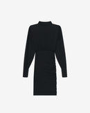 Robe Jersey À Col Montant Viggo - Black