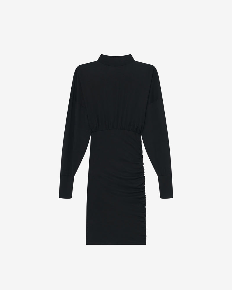 Robe Jersey À Col Montant Viggo - Black