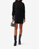 Robe Jersey À Col Montant Viggo - Black