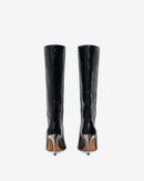 Bottes En Cuir À Talons Dalyn Metal - Black