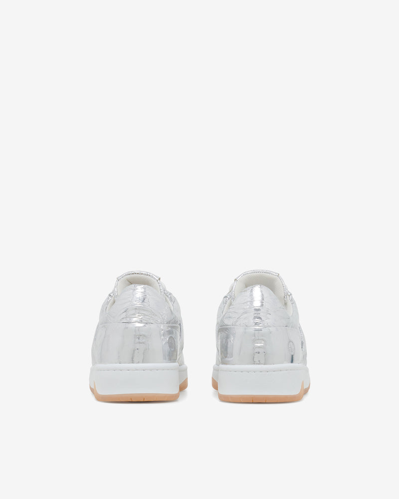Sneakers En Cuir Argenté Alex - Silver