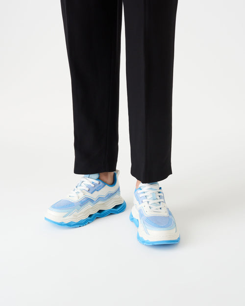 Sneakers Wave - Blanco/Azul - Mujer