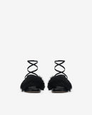 Irma Foxy Platform Sandals - Black Fur
