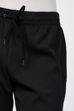Short Sweat En Maille Double - Noir - Femme