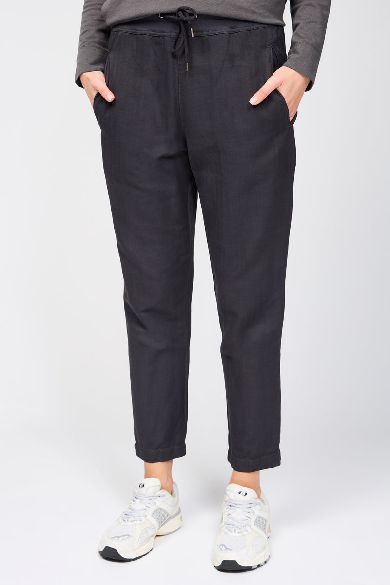 Herringbone Relaxed-Fit Chino Trousers - Magma Pigment - Women