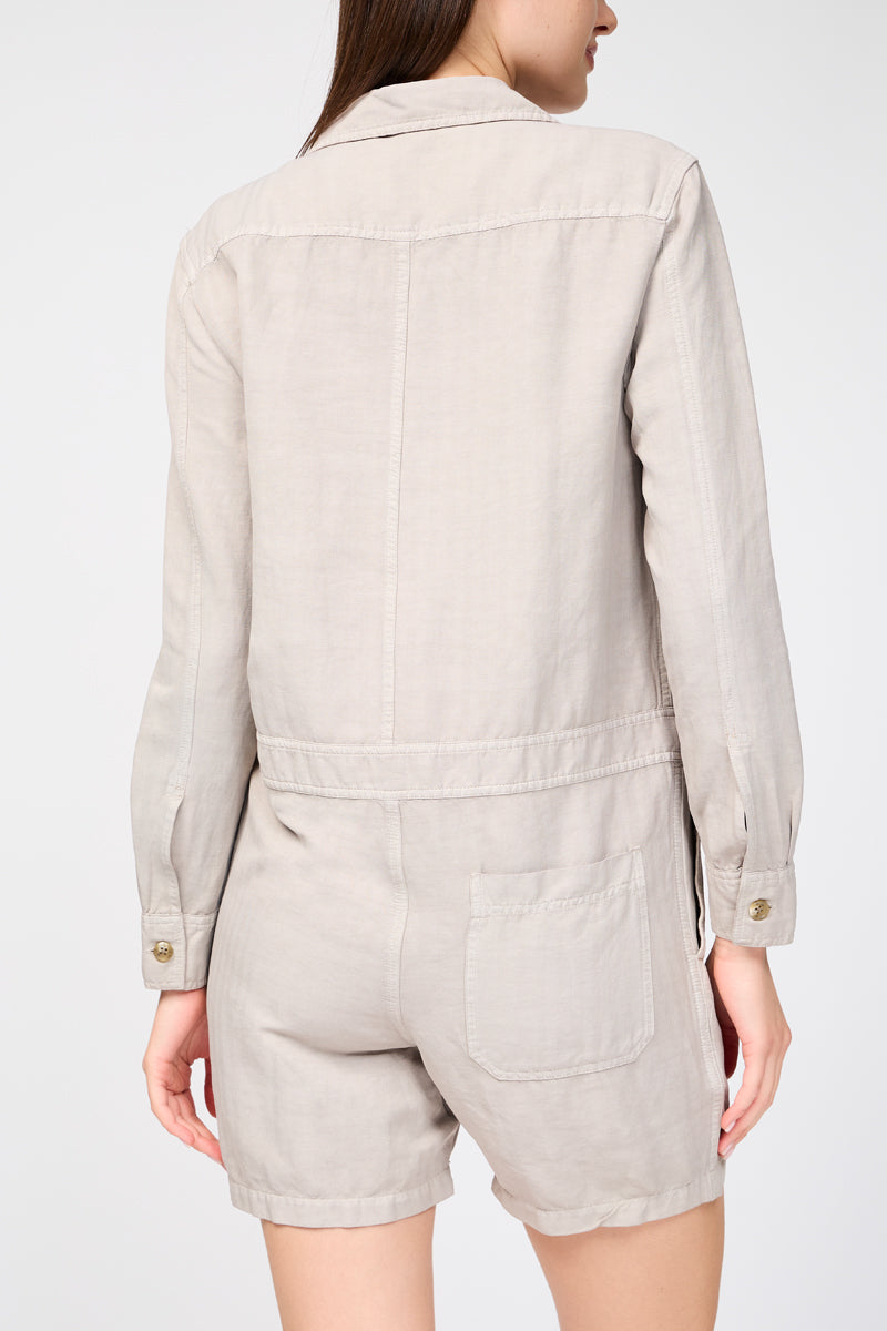 Nyln Ln Hrrgbn Shrt Blrsuit - Mineral Pigment - Mujer