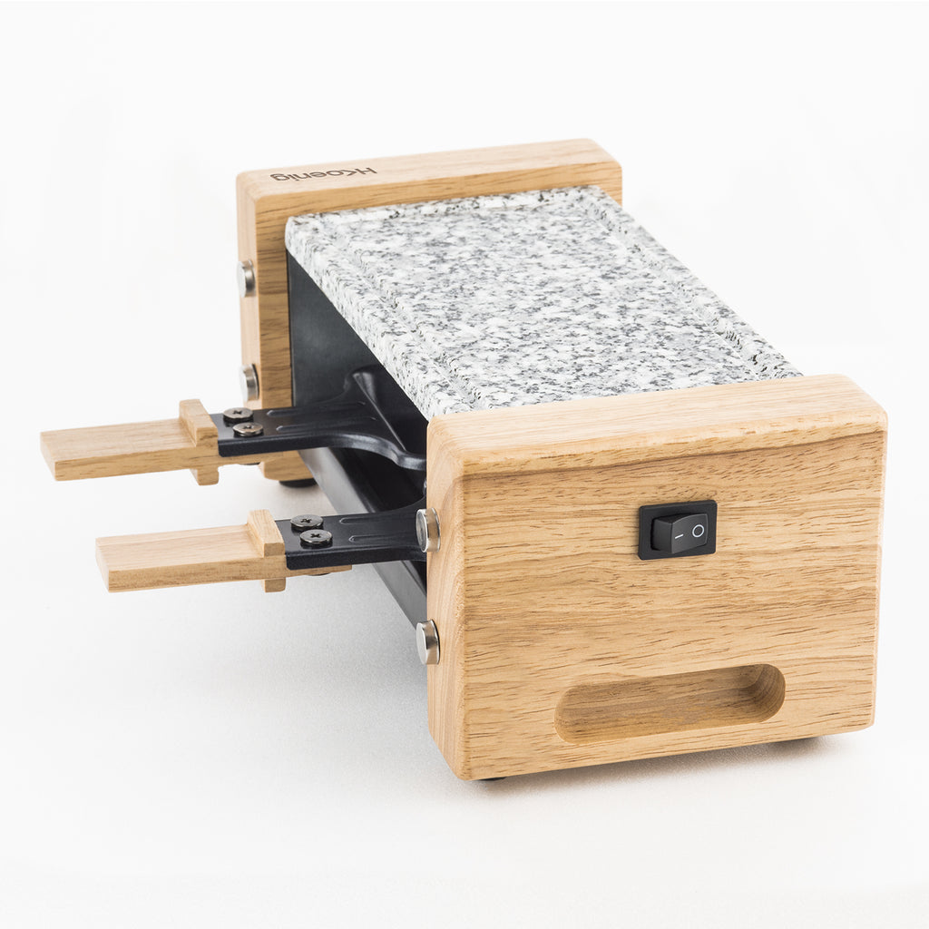 Raclette & Cooking Stone - 2 People - Wood Design