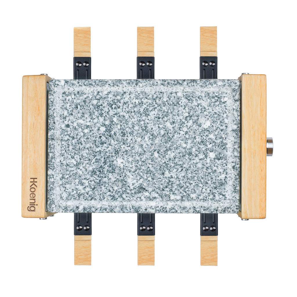 Raclette & Cooking Stone - 6 People - Wood Design