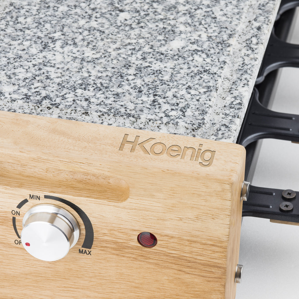 Raclette & Stone Grill - 8 People - Wood Design