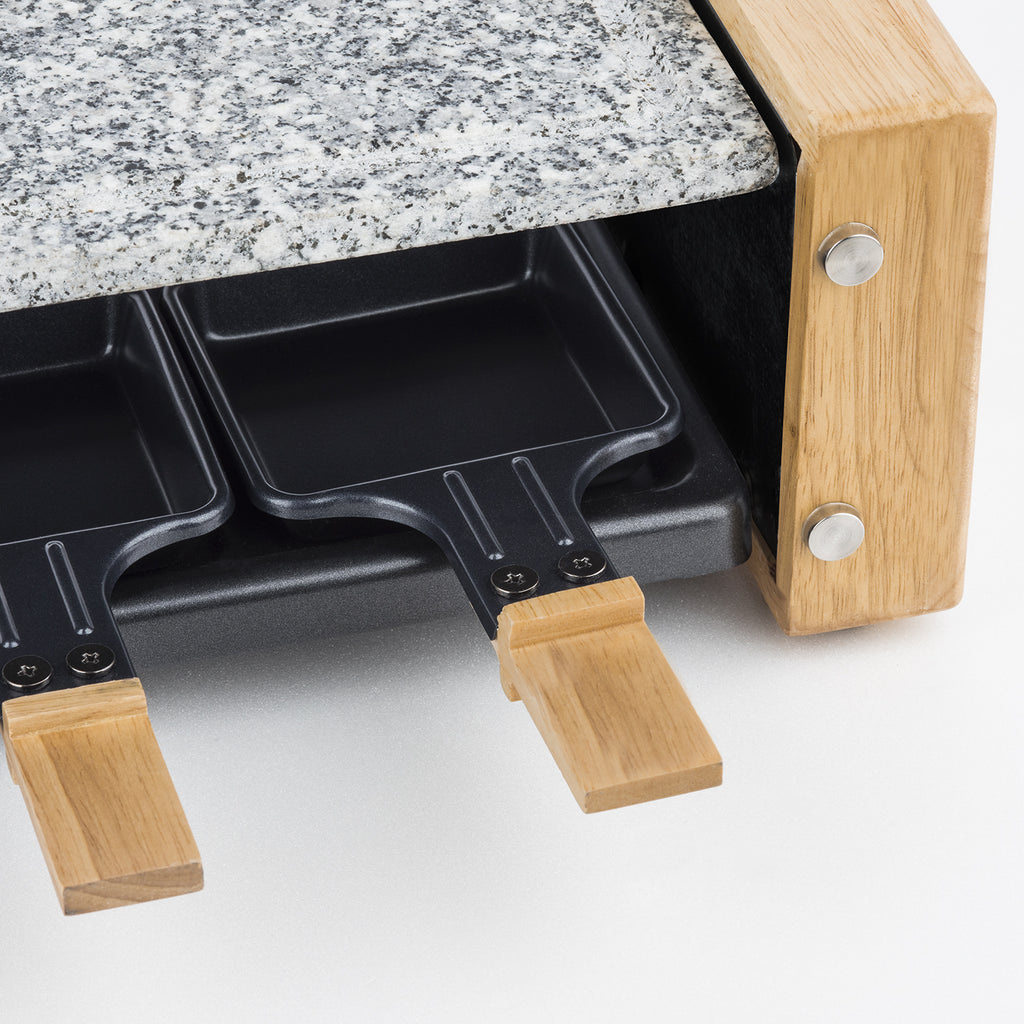 Raclette & Stone Grill - 8 People - Wood Design