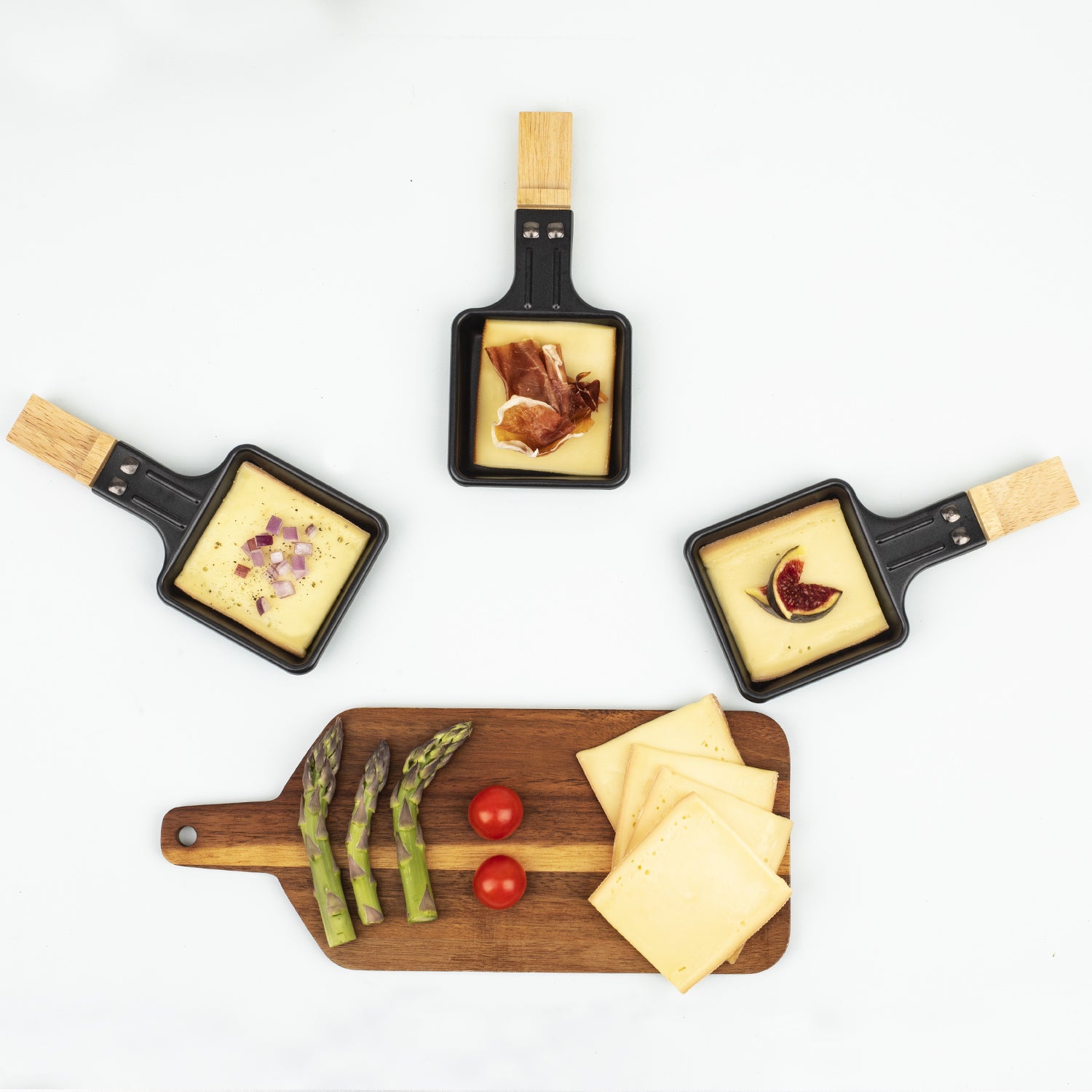 Raclette & Stone Grill - 8 People - Wood Design