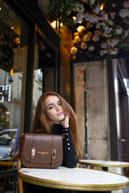 Bolso De Hombro Tex - Marrón