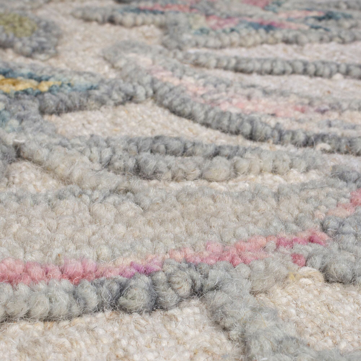 Alfombra floral de lana Tania