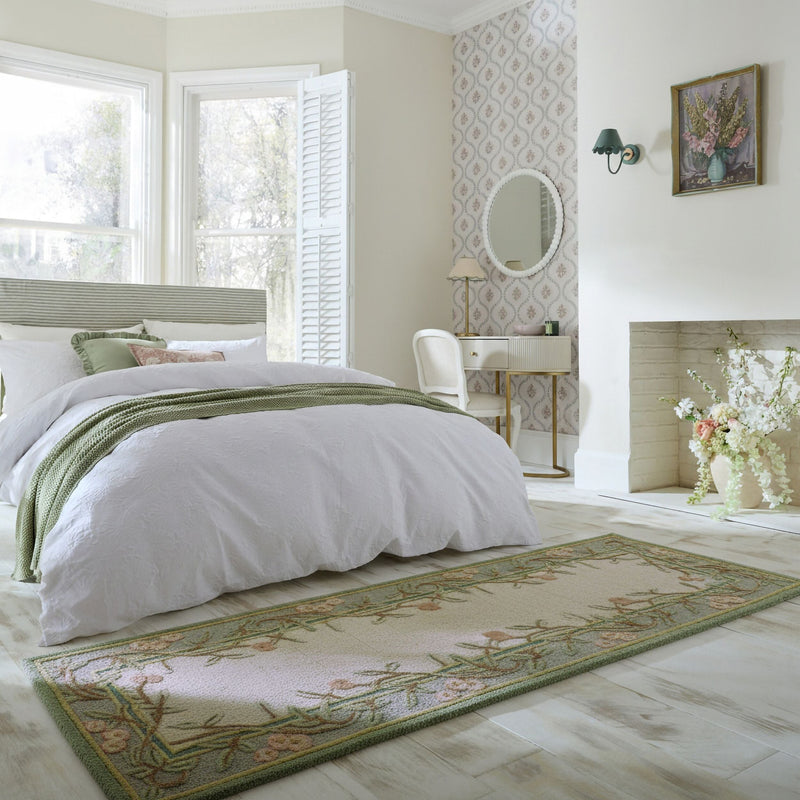 Tapis En Laine De Couloir Verona Floral