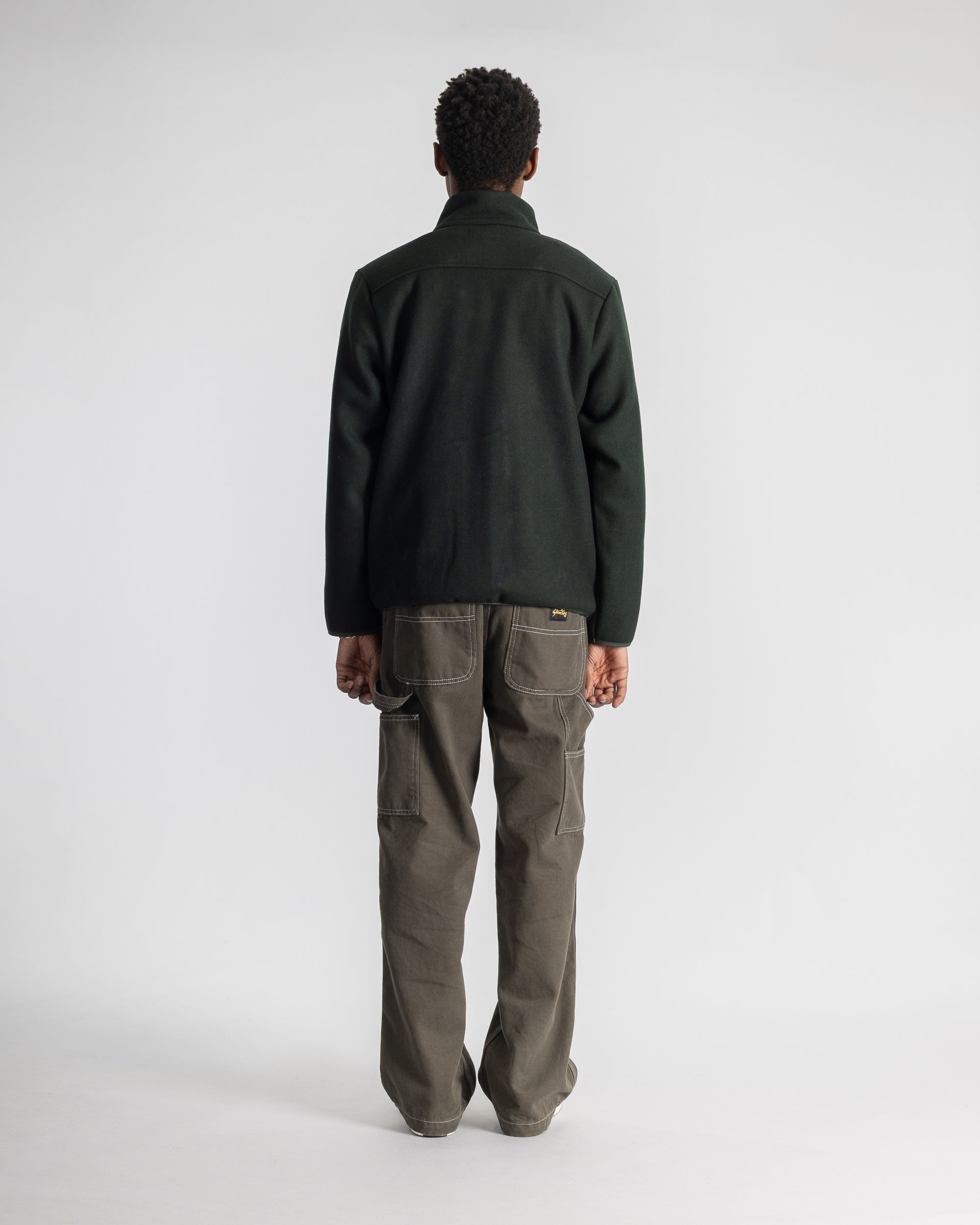 Wool Fleece Jacket - Botanical Green