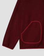 Wool Fleece Jacket - Dark Red Heather