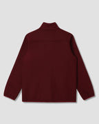 Wool Fleece Jacket - Dark Red Heather