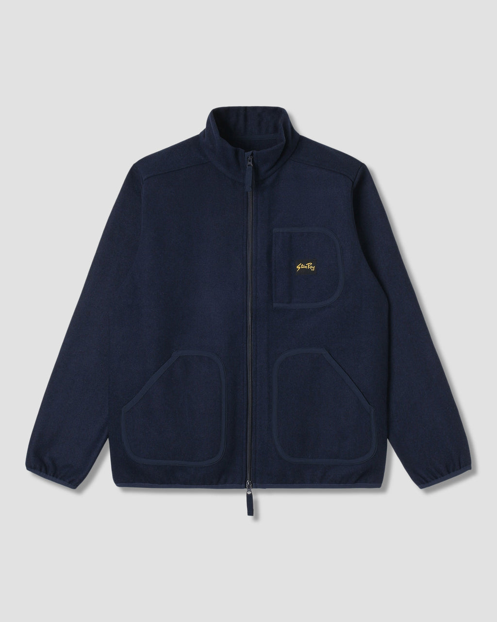 Wool Fleece Jacket - Navy Heather