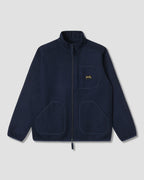 Wool Fleece Jacket - Navy Heather