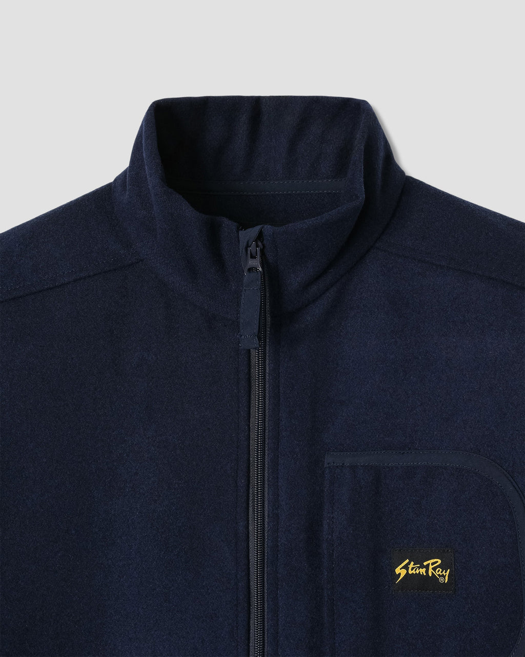 Wool Fleece Jacket - Navy Heather