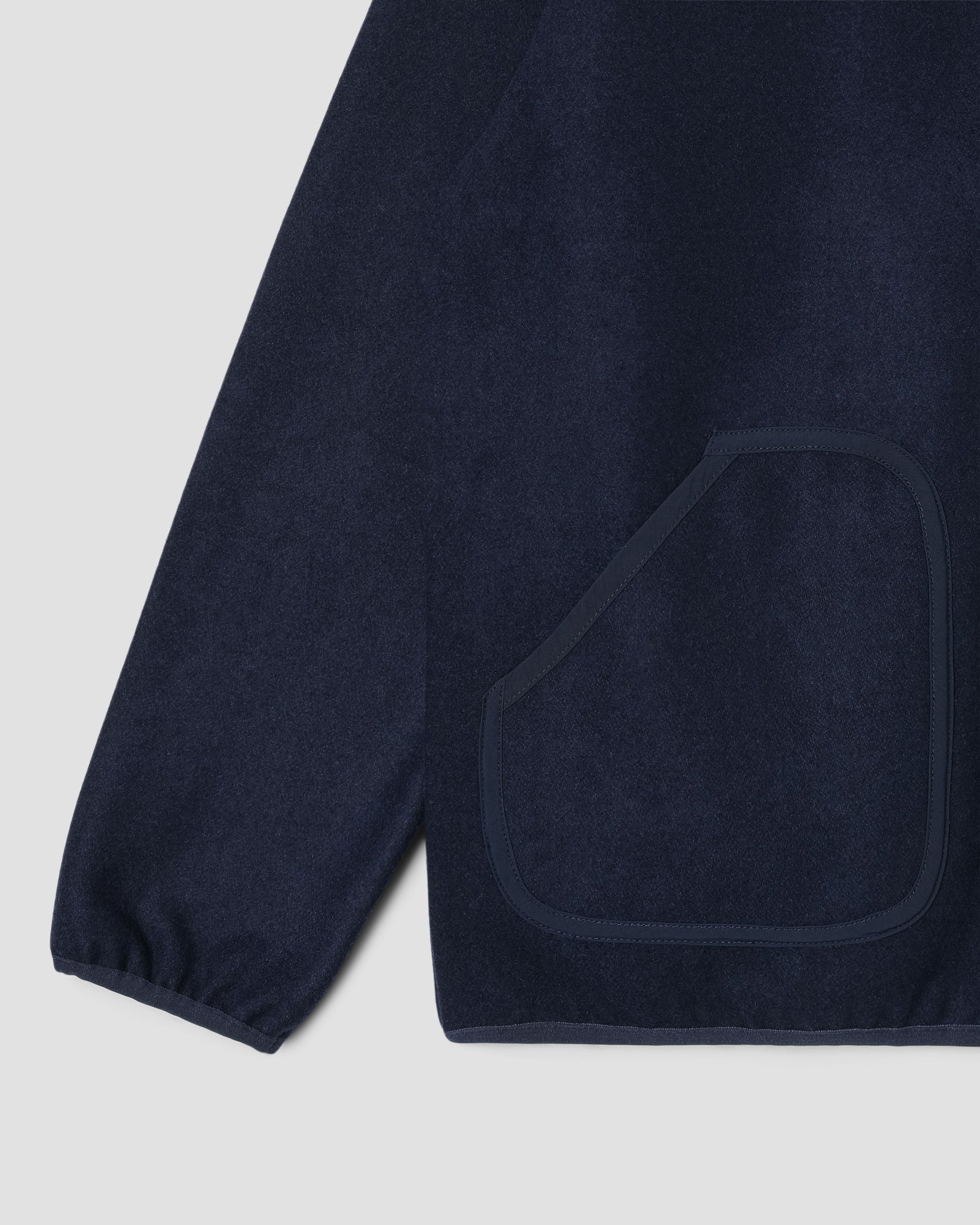 Wool Fleece Jacket - Navy Heather