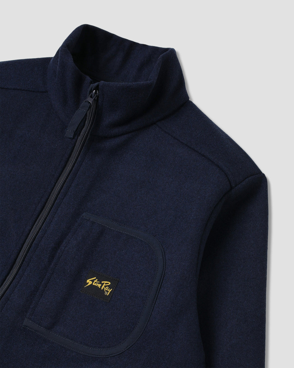Wool Fleece Jacket - Navy Heather