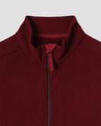Wool Fleece Vest - Dark Red Heather
