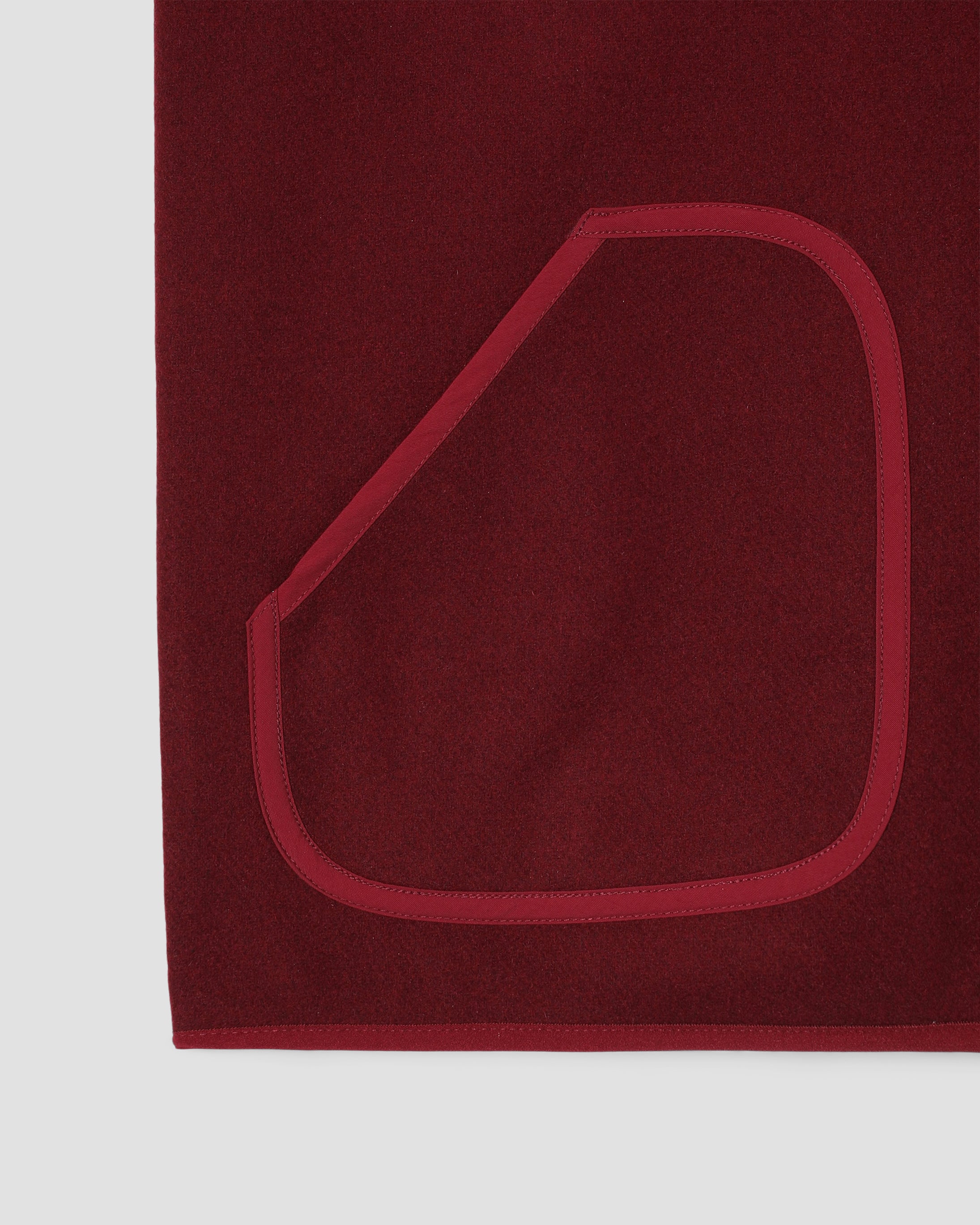 Wool Fleece Vest - Dark Red Heather