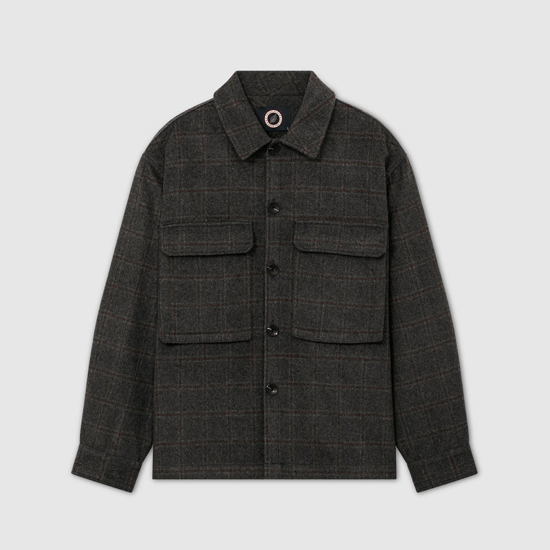 Surchemise A Carreaux Japonais - Dark Marl - Mixte