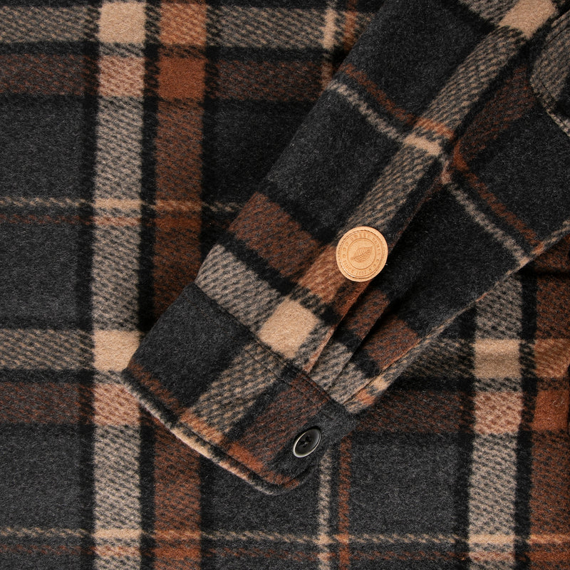 Surchemise A Carreaux Japonais - Moka - Mixte