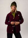 Veste Worker Côtelé Prune