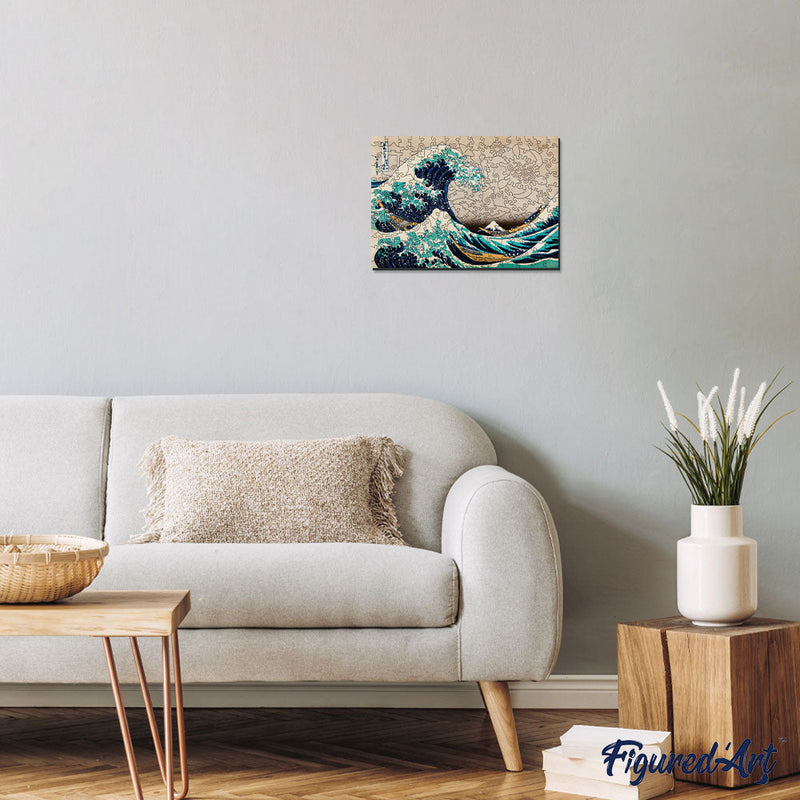 Puzzle En Bois Adulte - La Grande Vague De Kanagawa Par Hokusai
