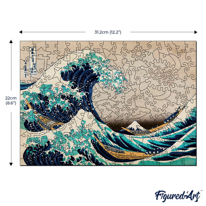 Puzzle En Bois Adulte - La Grande Vague De Kanagawa Par Hokusai