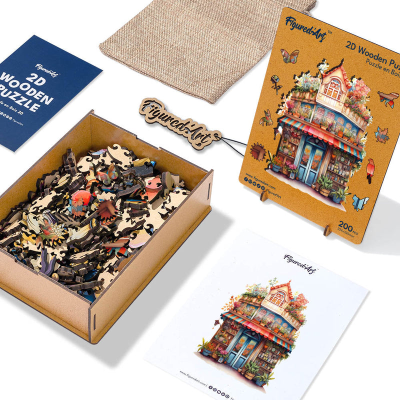 Puzzle En Bois Adulte - Fleuriste Fantaisiste