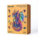 Puzzle En Bois Adulte - Dragon Vibrant