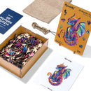Puzzle En Bois Adulte - Dragon Vibrant