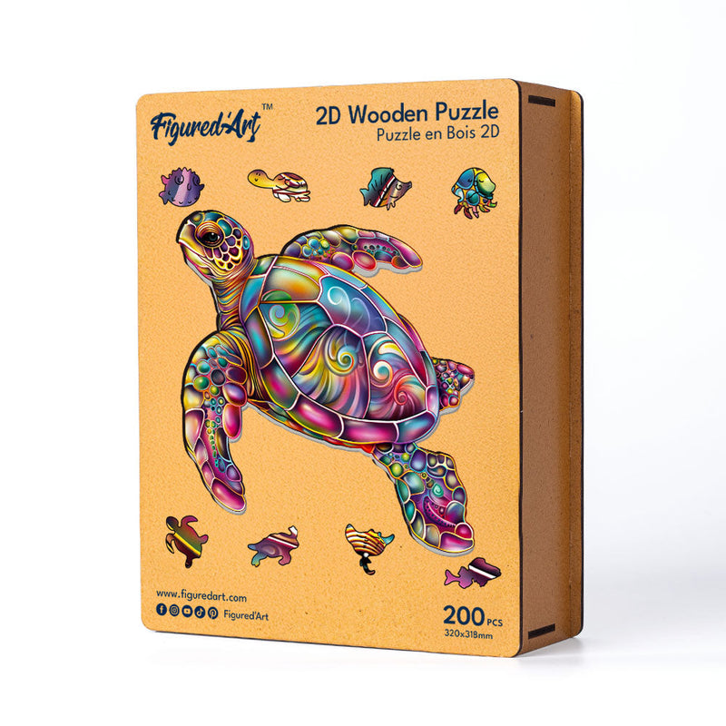 Puzzle En Bois Adulte - Tortue De Mer