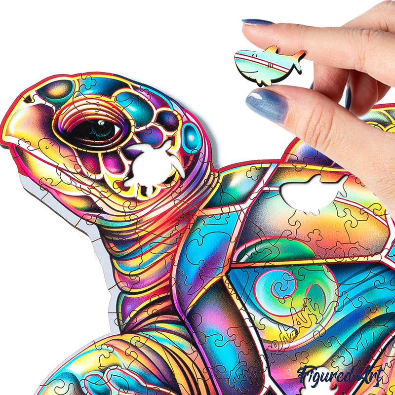 Puzzle En Bois Adulte - Tortue De Mer