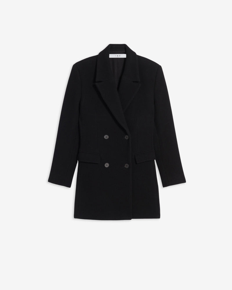 Manteau Col Tailleur Ignace - Black - Femme