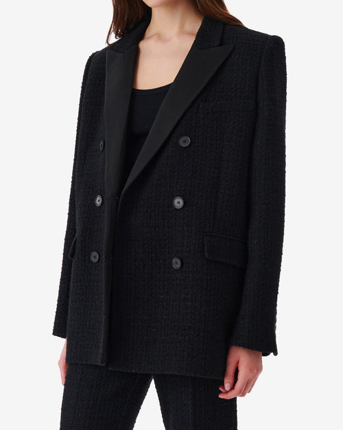 Veste De Tailleur En Tweed Adelaide - Black