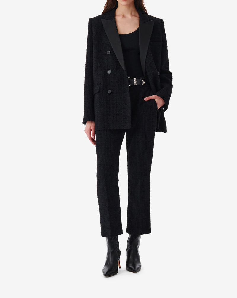 Veste De Tailleur En Tweed Adelaide - Black