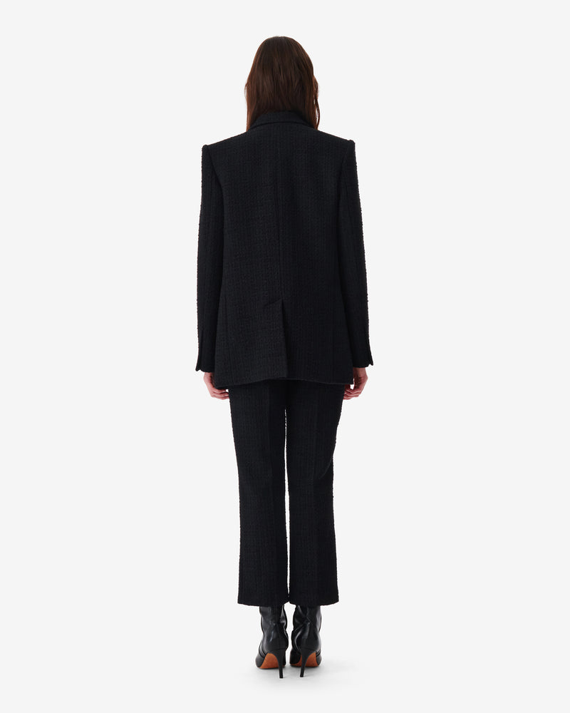 Veste De Tailleur En Tweed Adelaide - Black