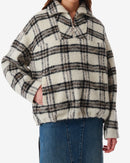 Blouson Camionneur Bika - Ecru/Black/Grey