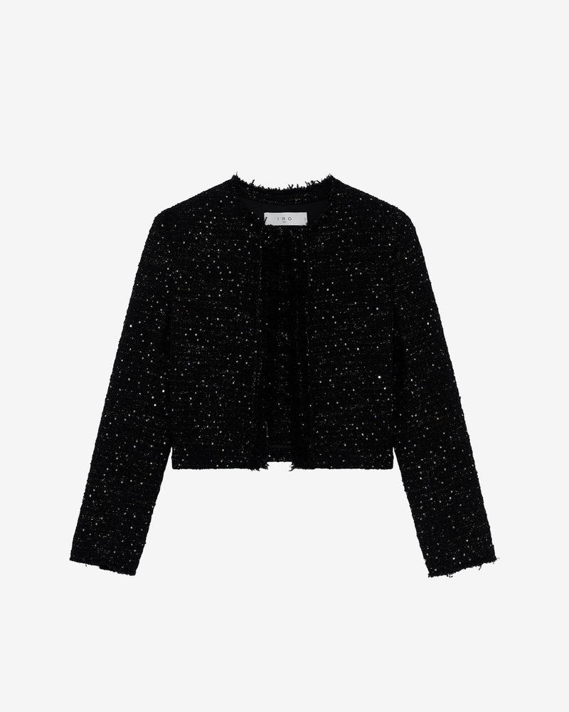 Veste En Tweed À Sequins Cheril - Black Sequins